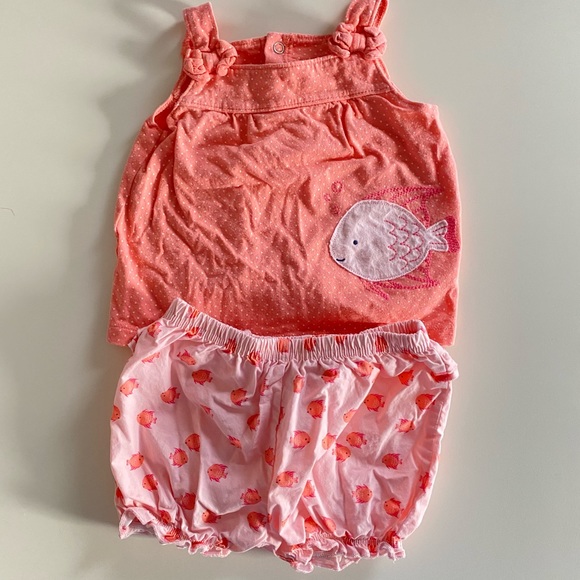 child of mine Matching Sets Child Of Mine Baby Girl Fish Outfit